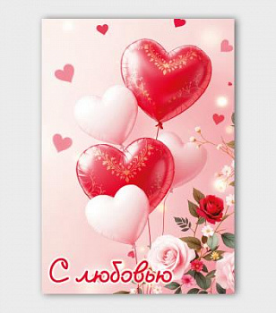 Открытка Люблю LOVE №16